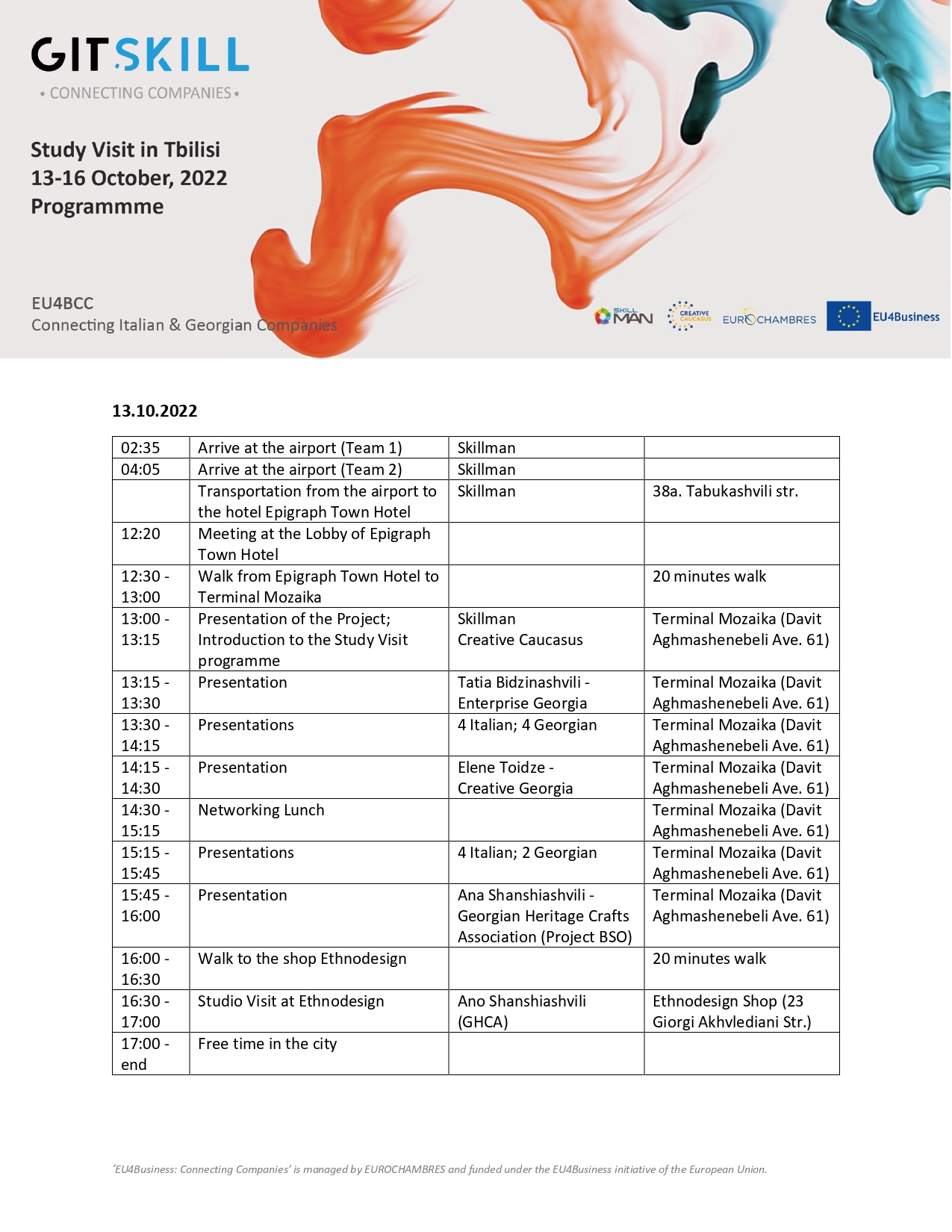 Programme Italy – Page 1