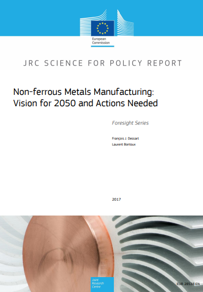 A long-term vision for the nonferrous metals manufacturing industry has been published by the European Commission's science and knowledge service